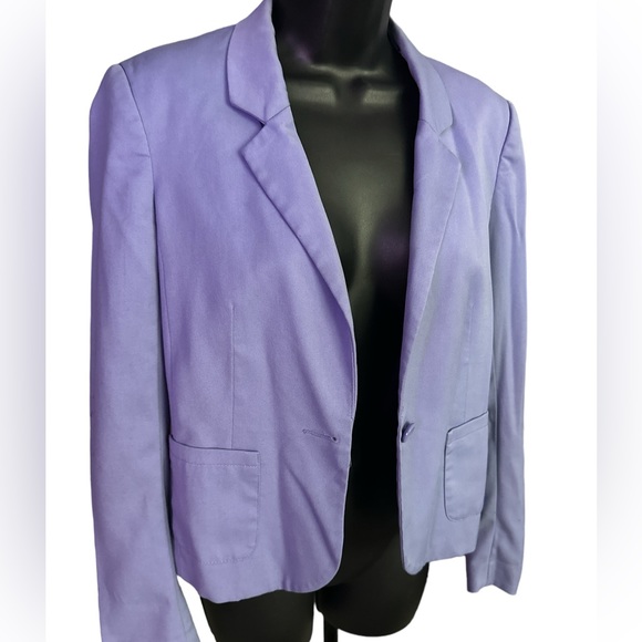 H&M Lavender/Blue One Button Blazer - Picture 4 of 6